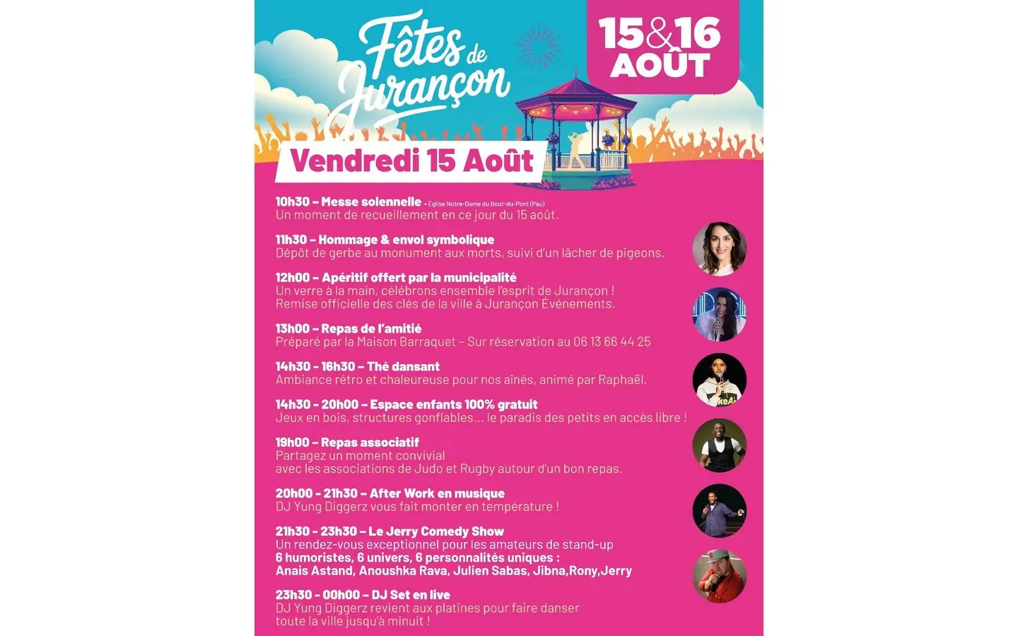 fetes patronales de jurancon 15 aout