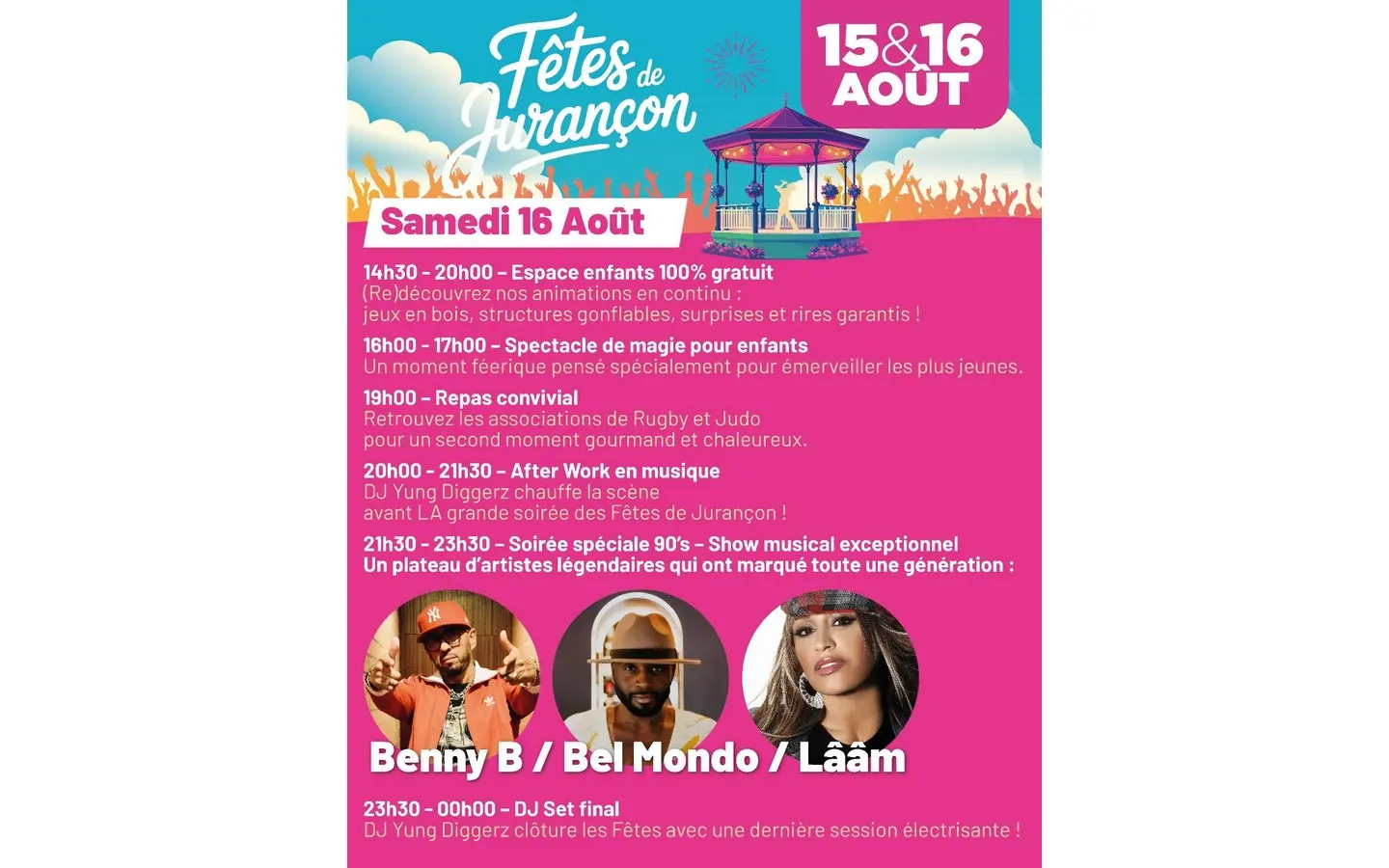 fetes patronales de jurancon 16 aout
