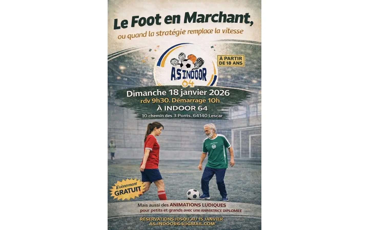 foot en marchant