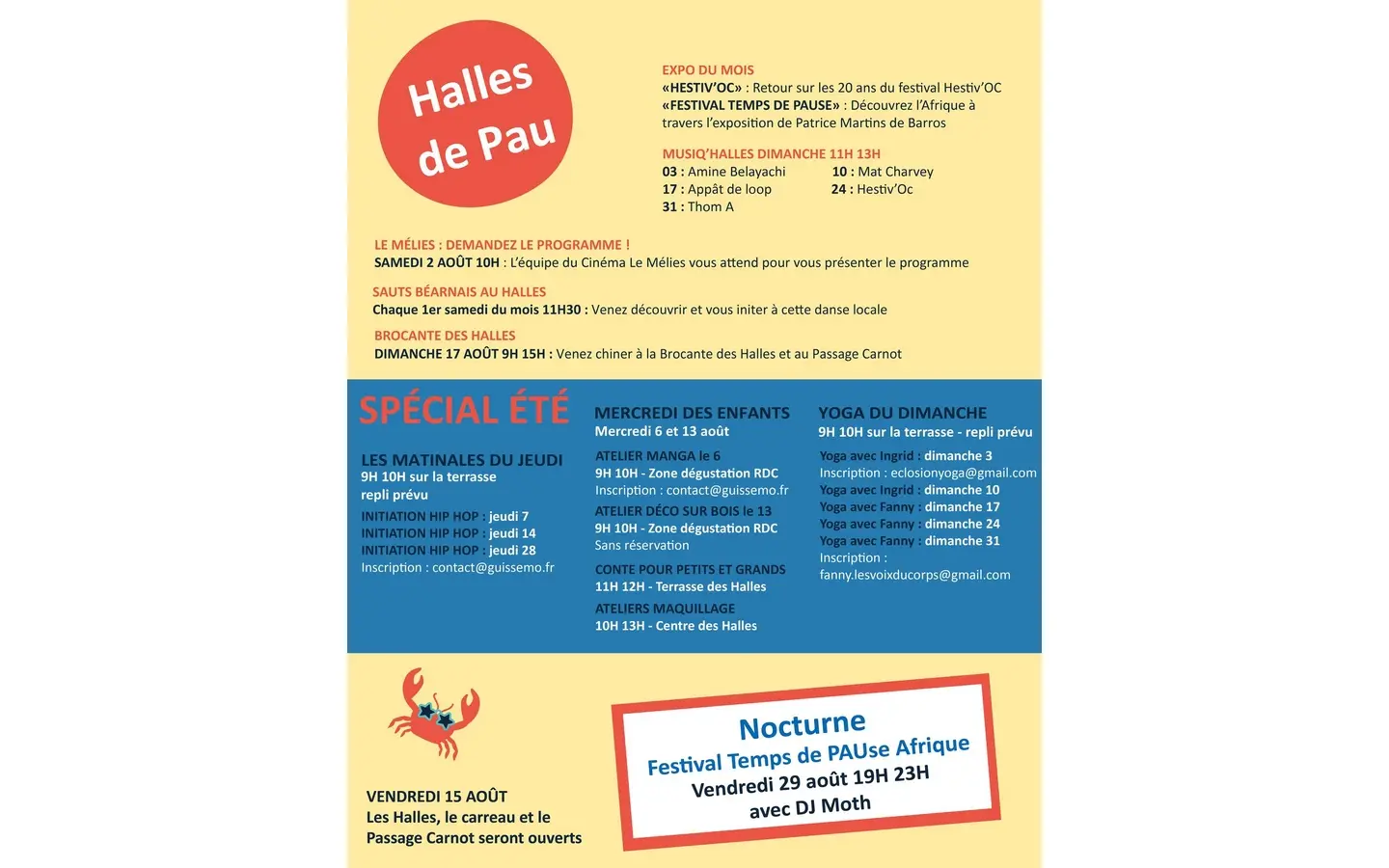 halles de pau en août1