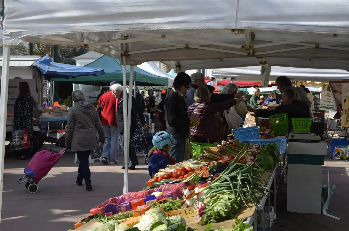 Marché de ville - Jurançon - les étals