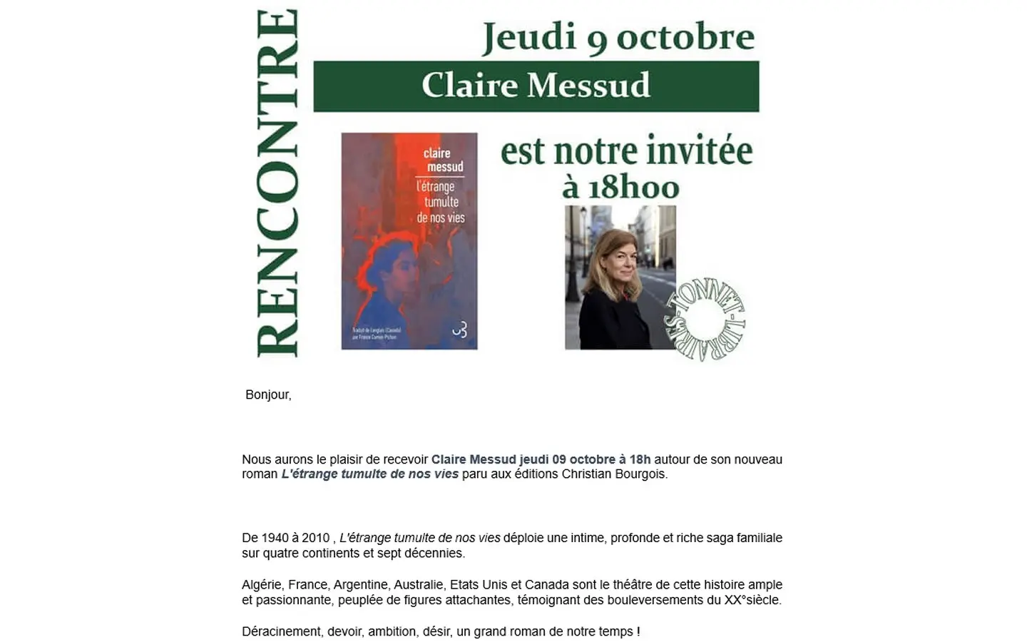rencontre tonnet
