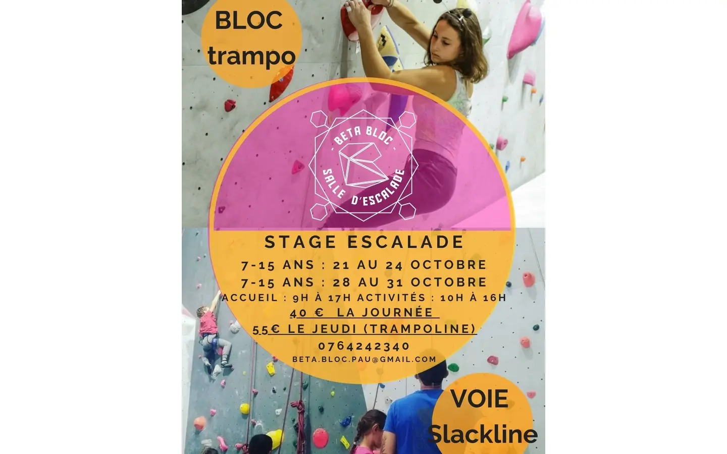 stage escalade