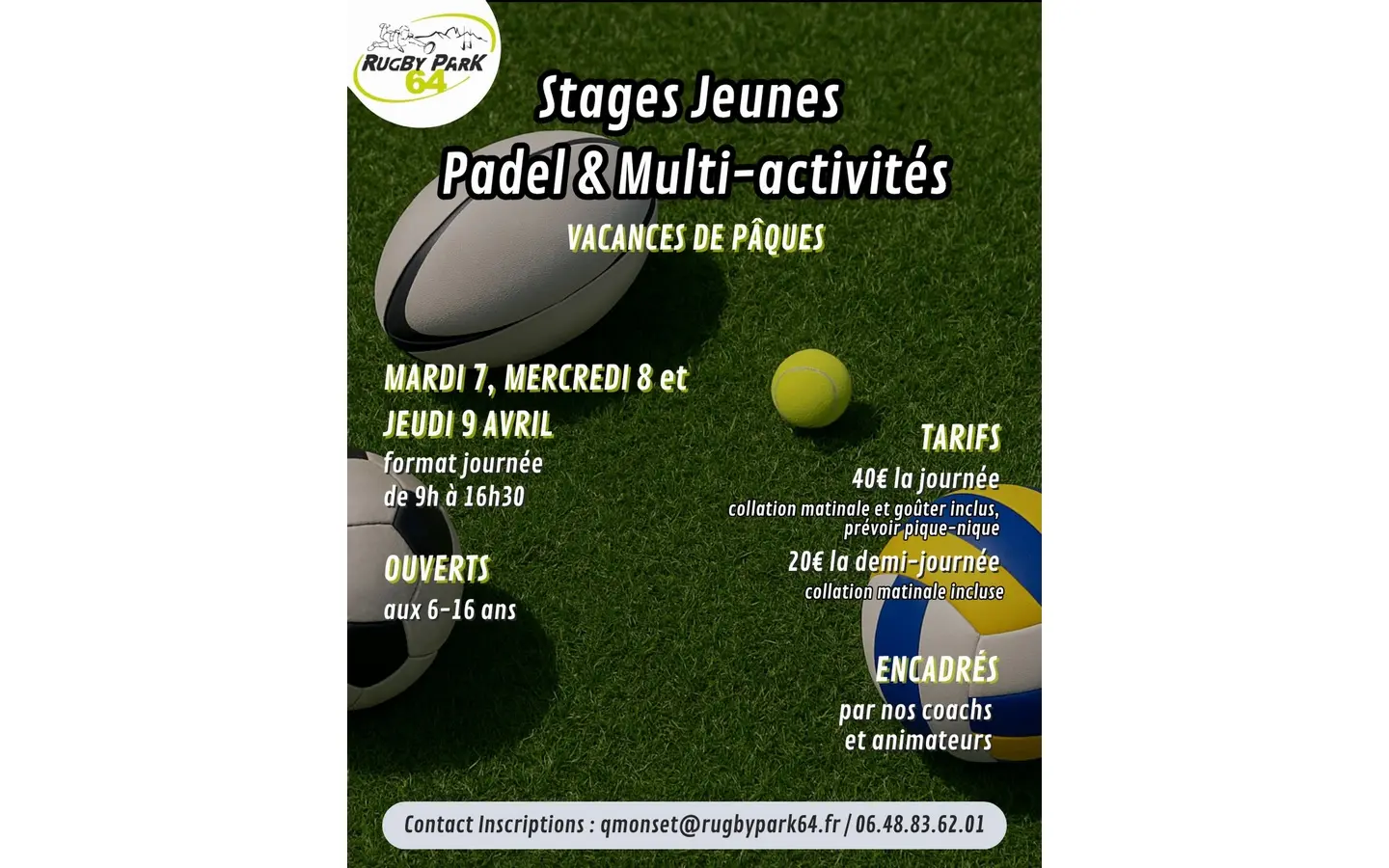 stage jeunes padel multi activités