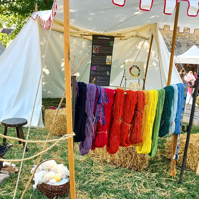 Exposition et ateliers autour de la teinture au Moyen-âge
