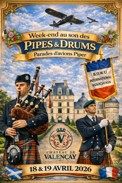 Au son des Pipes and Drums à Valençay