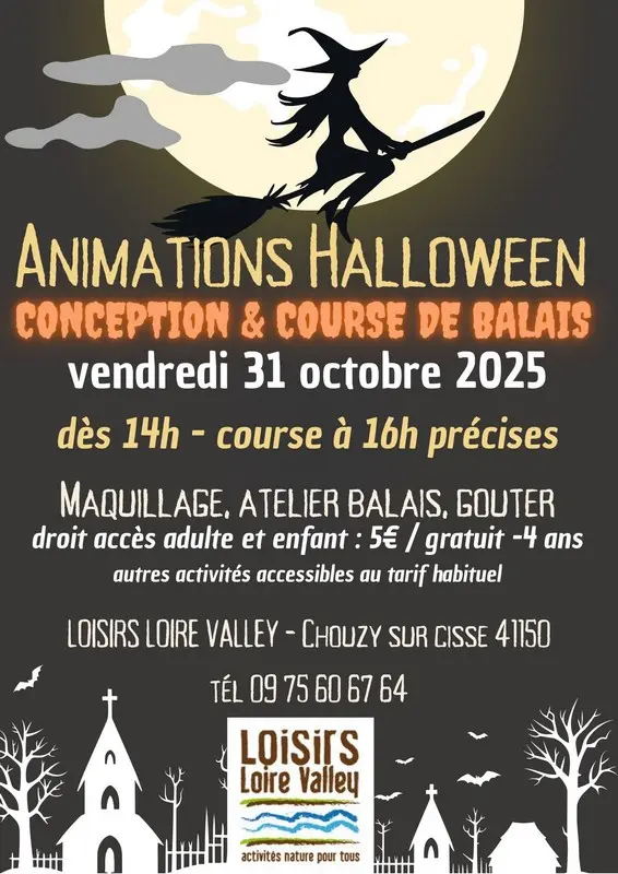 affiche course de balais