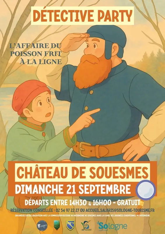 affiche detective party septembre