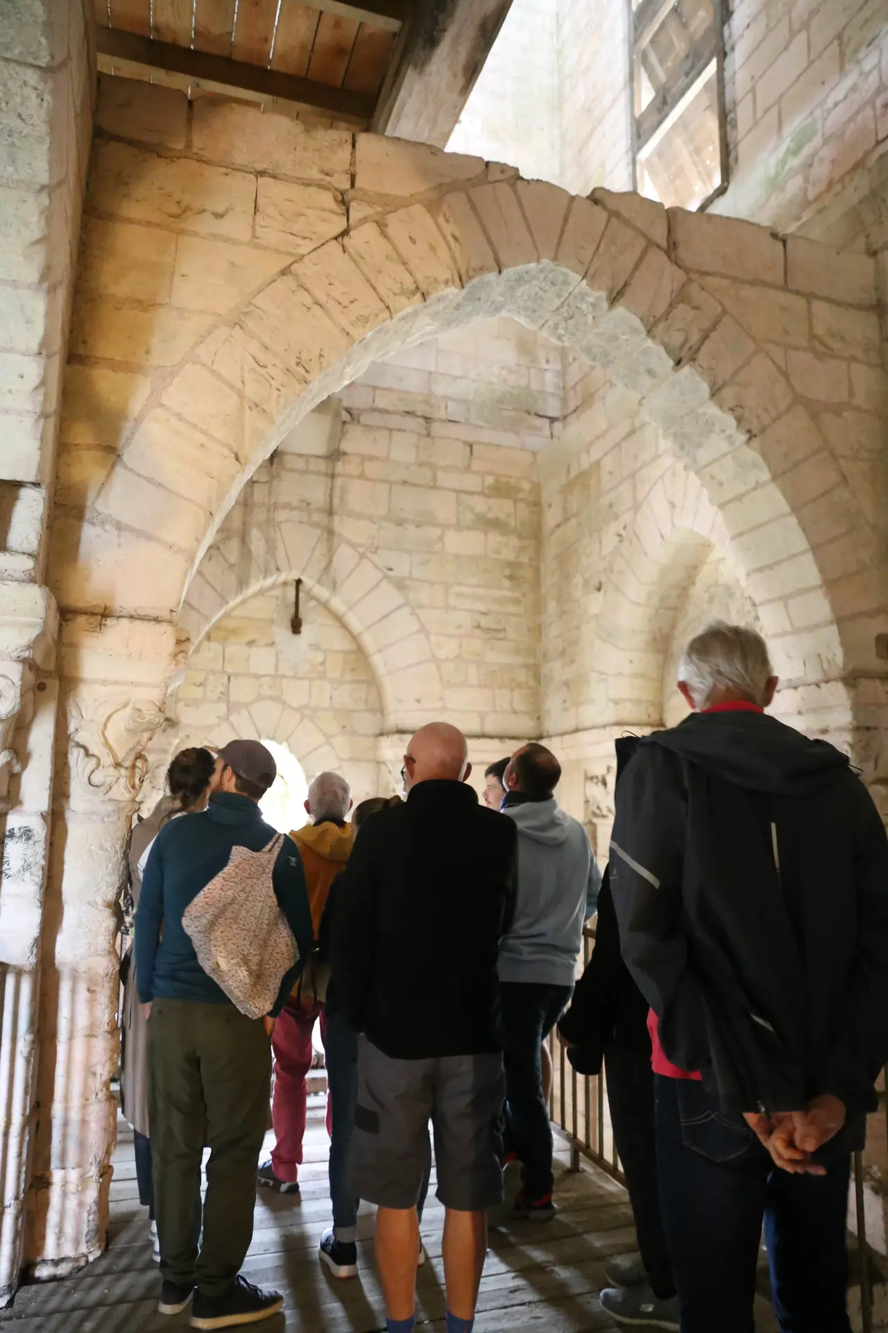 Clocher de l'abbaye de la Trinité - vue intérieure