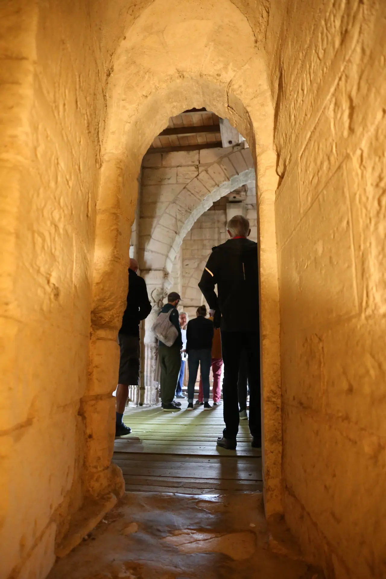 Clocher de l'abbaye de la Trinité - vue intérieure