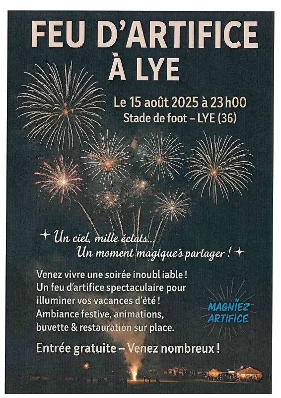 Feu d'artifice Lye