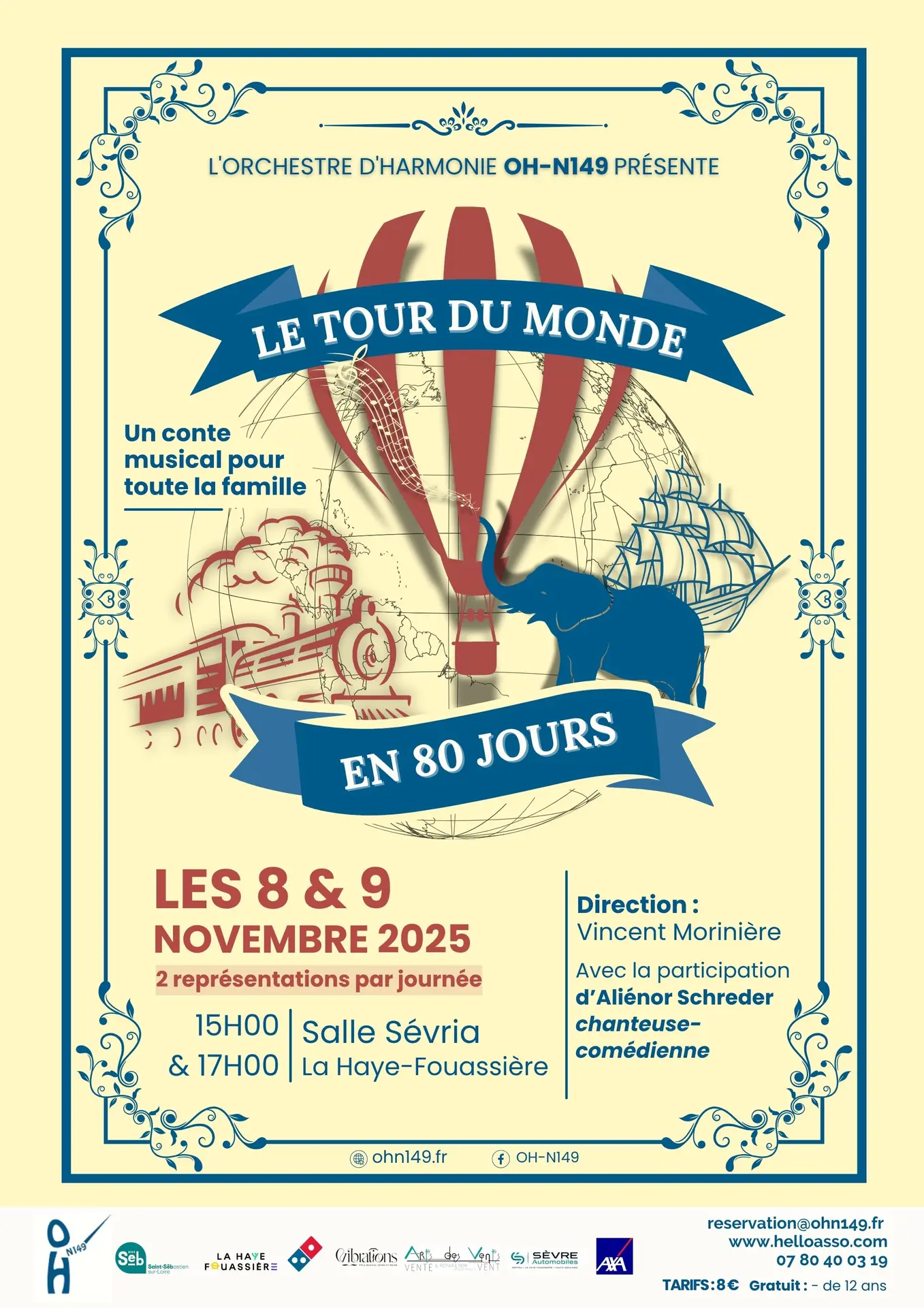 Affiche le tour du monde en 80 jours