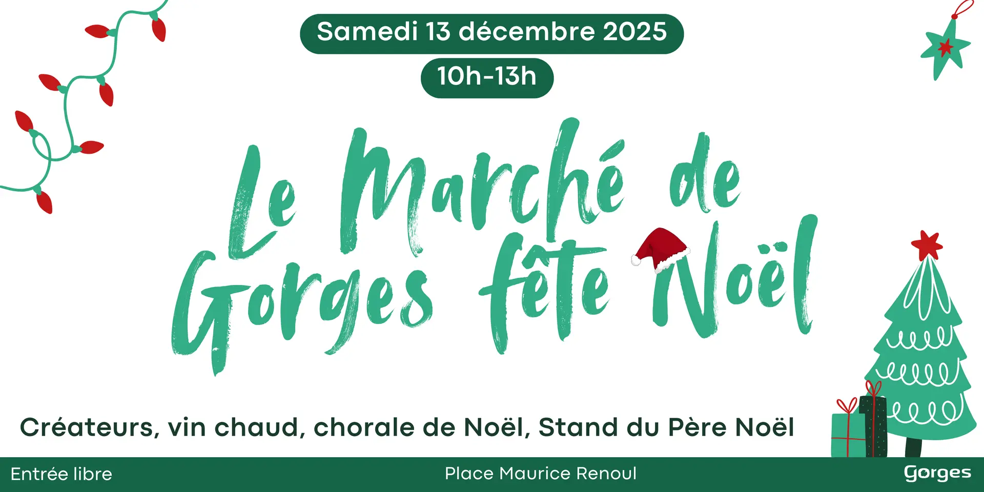 Marché de Noël Gorges 2025