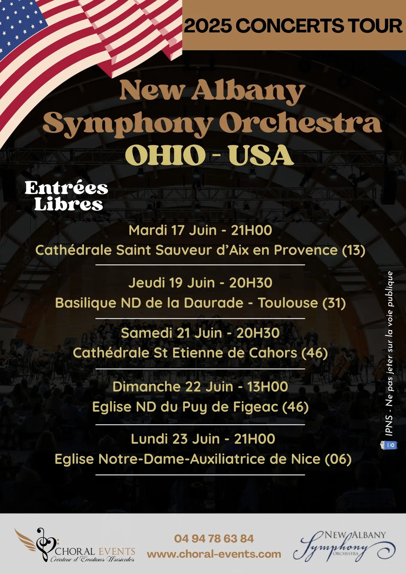 Affiche programme concerts