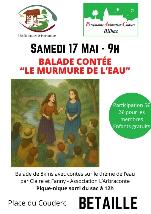 Balade contée « Le murmure de l’eau »