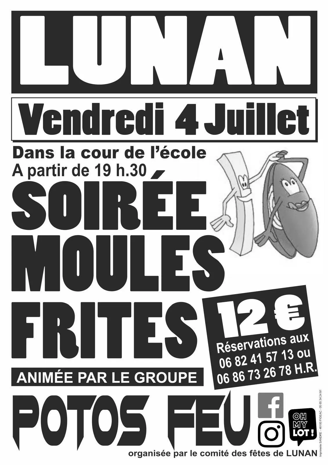 soirée moules firites