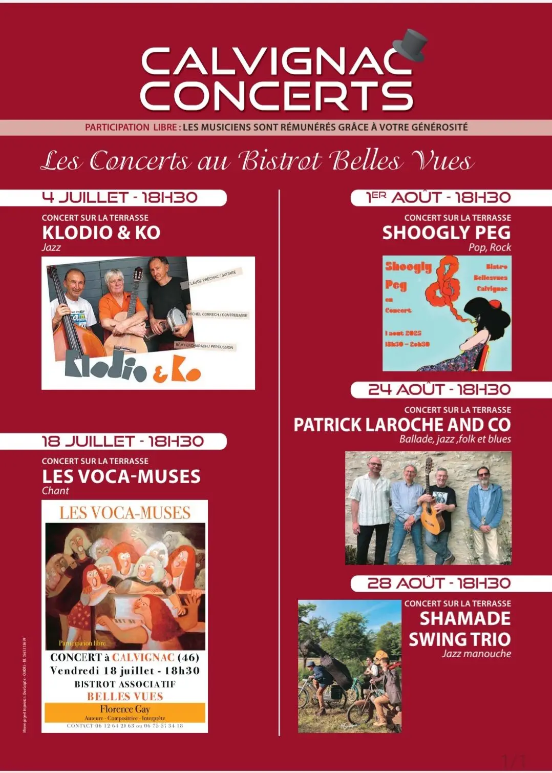 concerts à Calvignac