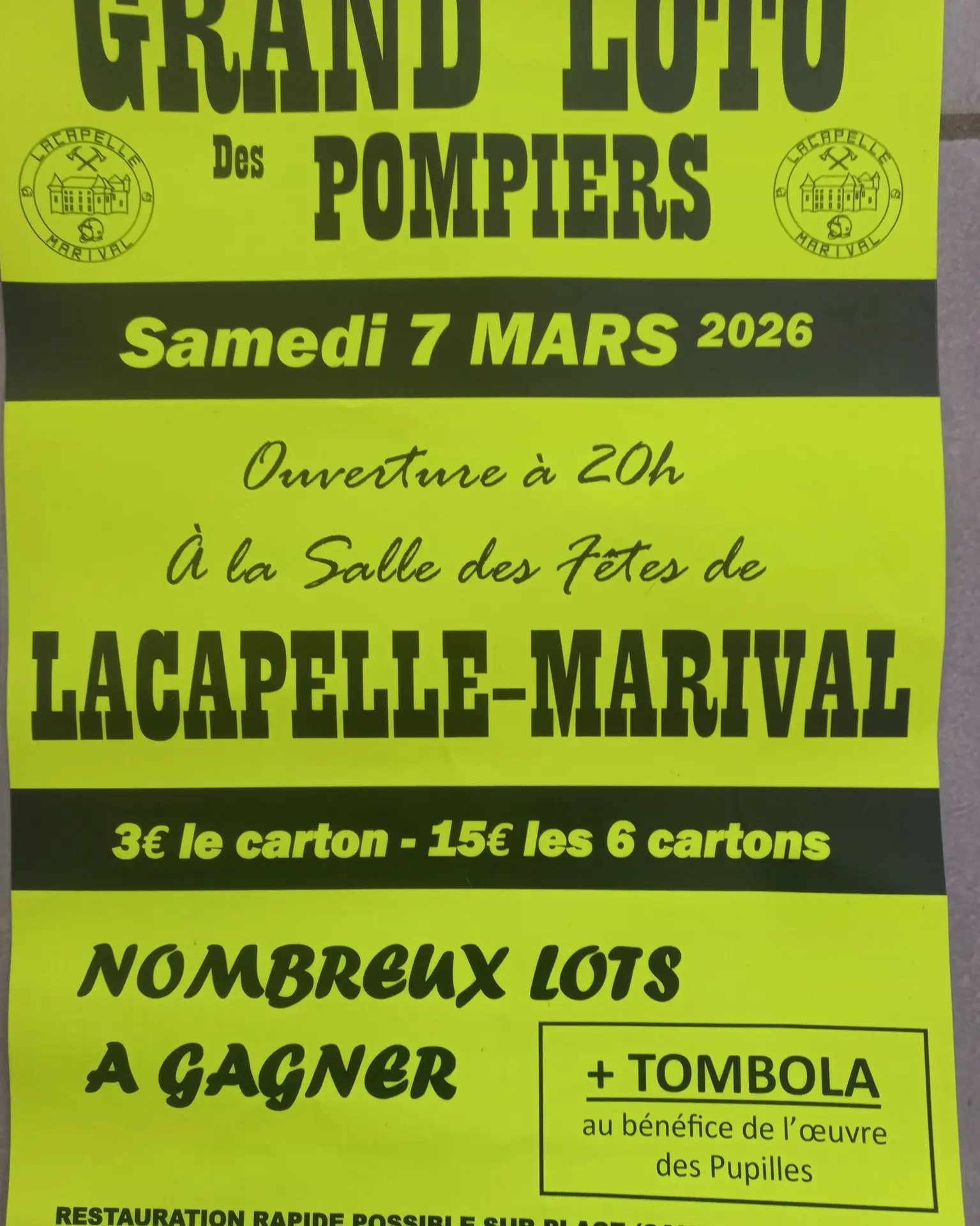 lot pompiers