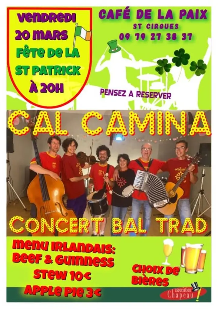 Soirée au Café de la Paix à Saint-Cirgues