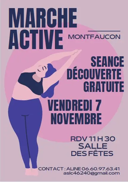 7 nov - Découverte de la marche active - Montfaucon