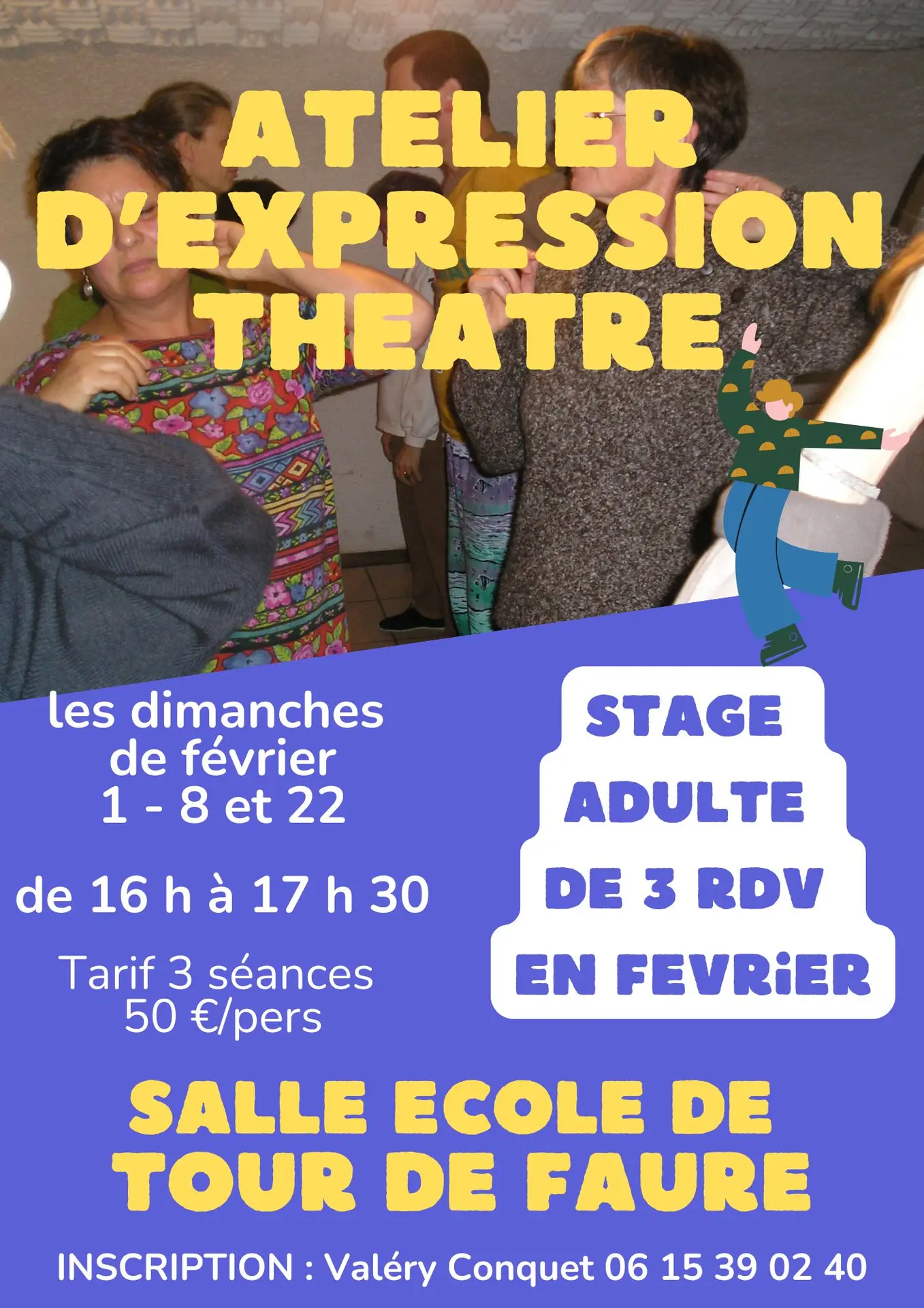 Atelier théatre  adulte affiche - 1