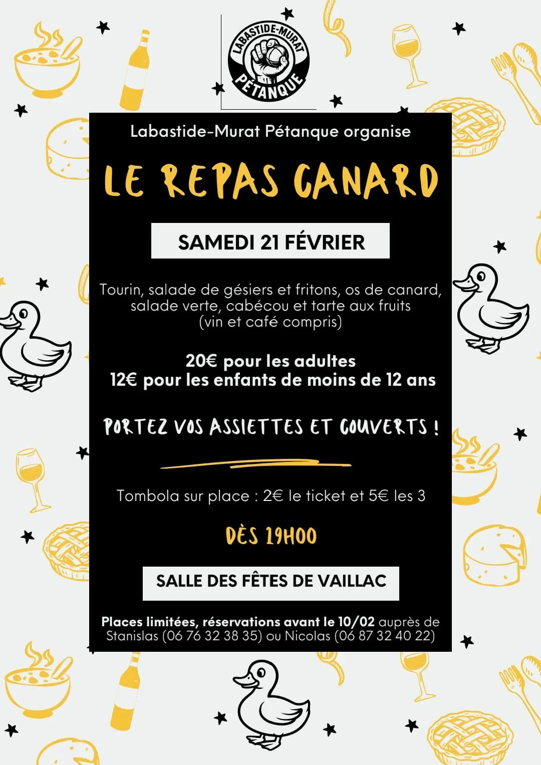 02 - 21 février - Pétanque repas canard