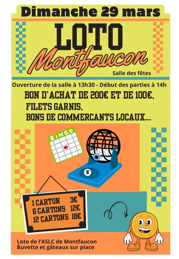 03 - 29 mars - Loto annuel ASLC Montfaucon - affiche