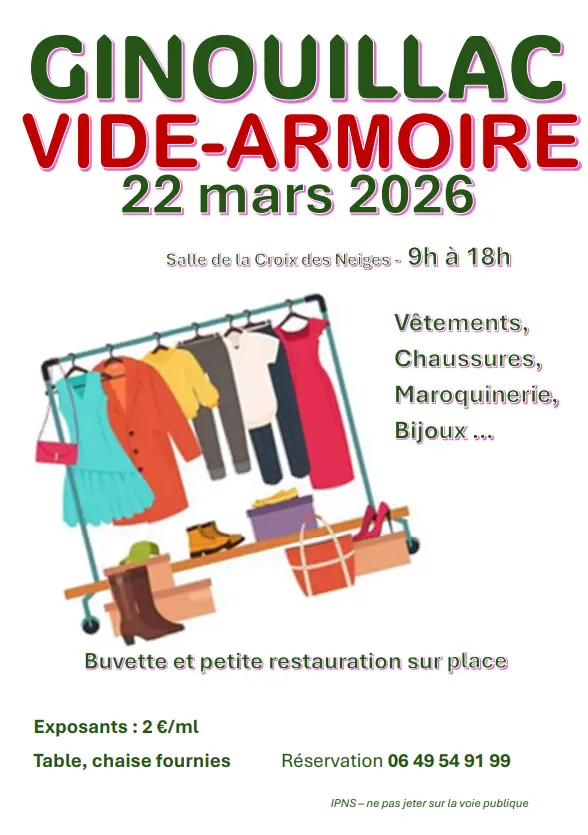 03 - 22 mars - vide armoire Ginouillac