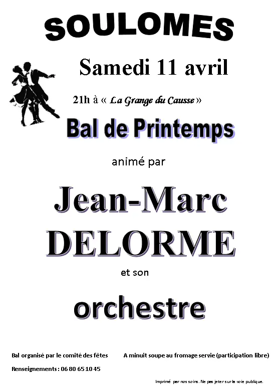 04 - 11 avril - Bal de printemps - Soulomès