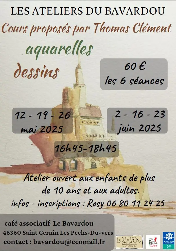 05 - mai - juin - Ateliers dessin au Bavardou
