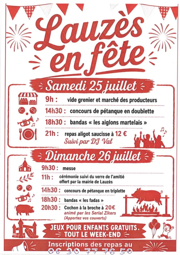 07 - 25 & 26 juillet - Lauzès en fête