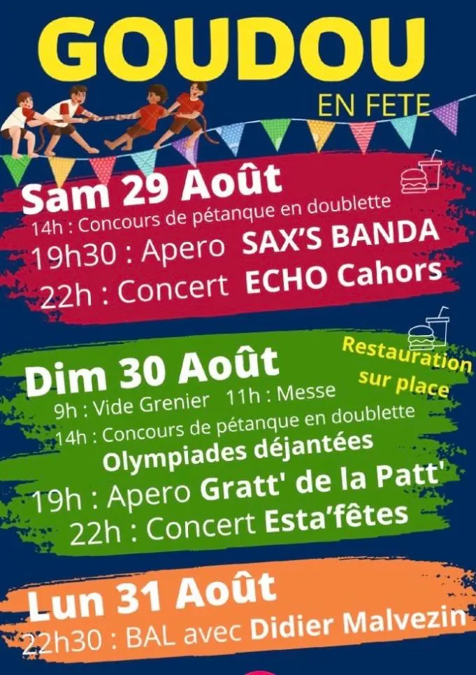08 - 29 au 31 août - fête à Goudou