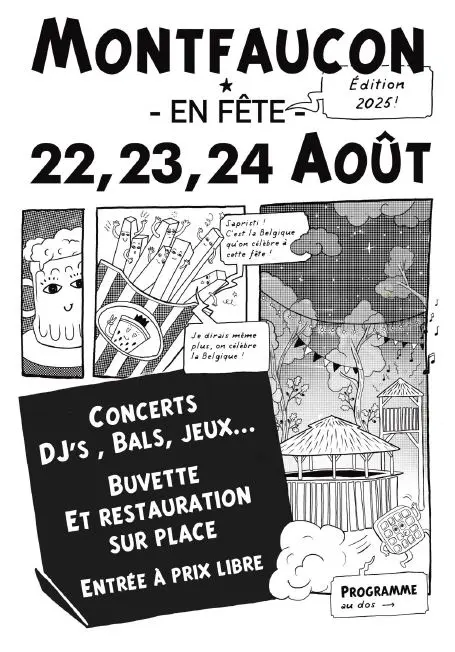 08 - 22, 23 & 24 août - Fête à Montfaucon.