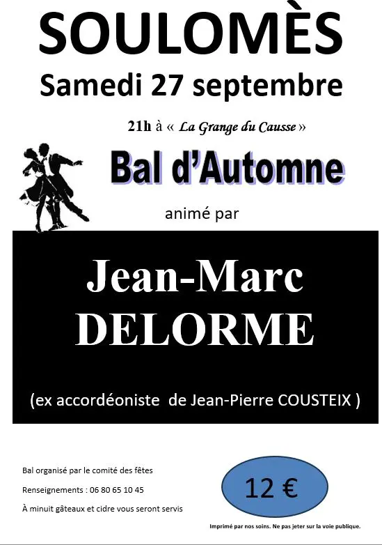 09 - 27 sept - Bal d'automne à Soulomès.