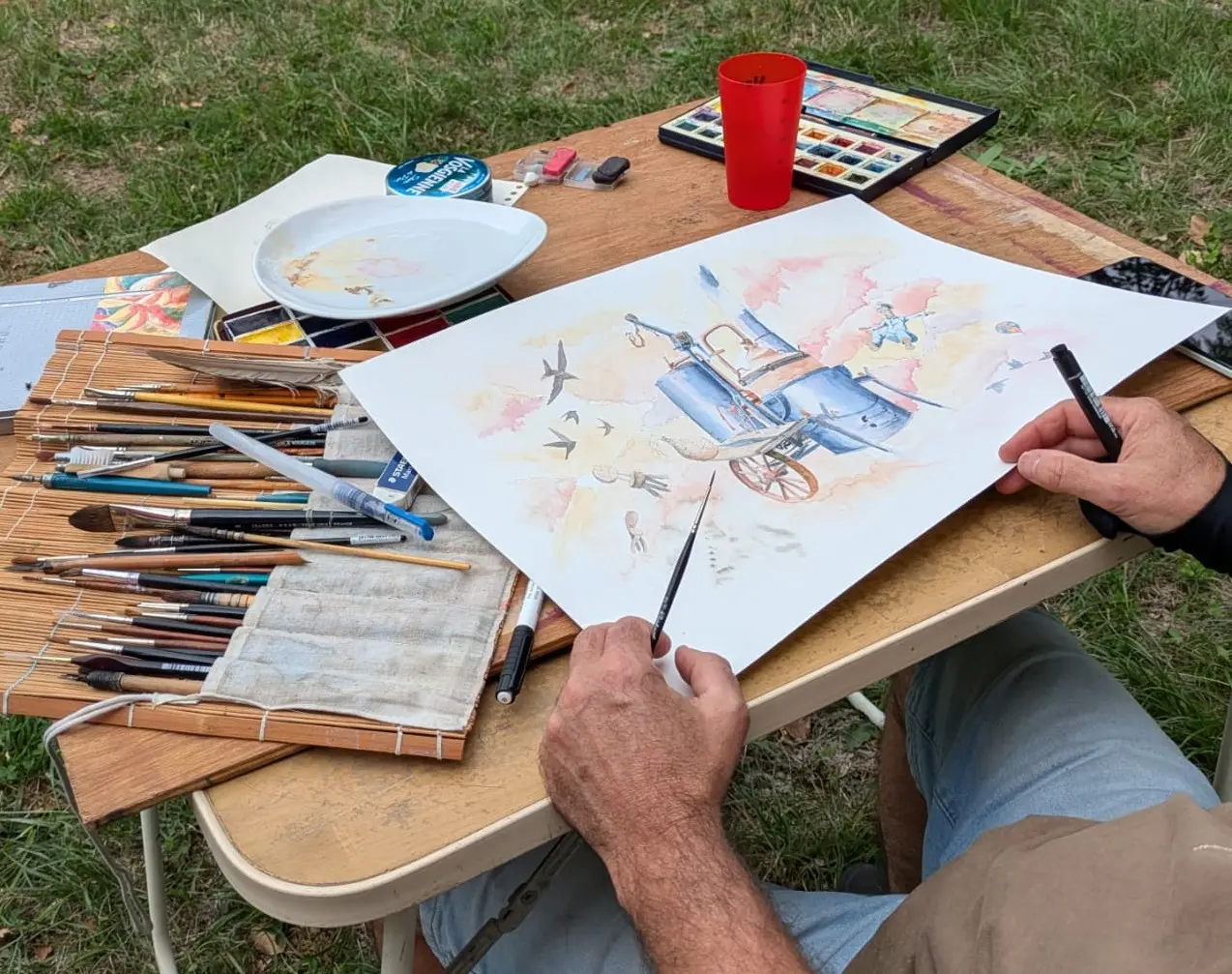 09 - 6 sept - concours peintures et dessins en plein air - Ginouillac
