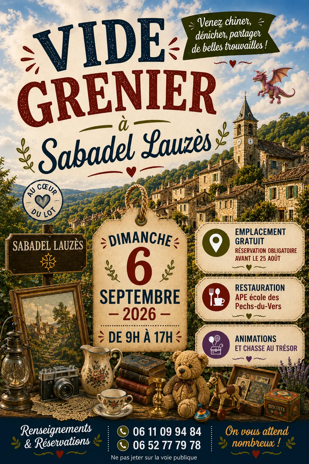 09 - 6 septembre - vide-grenier Sabadel Lauzès