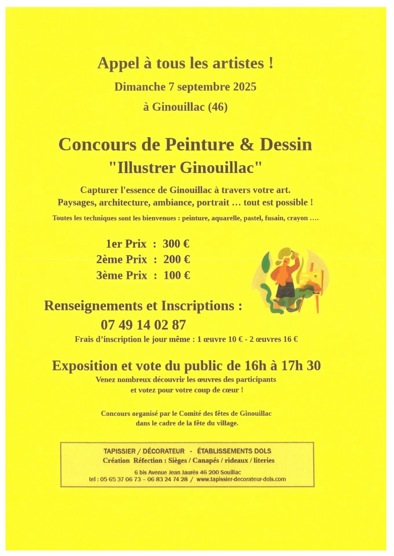 09 - 7 sept - Concours peinture & dessin Ginouillac