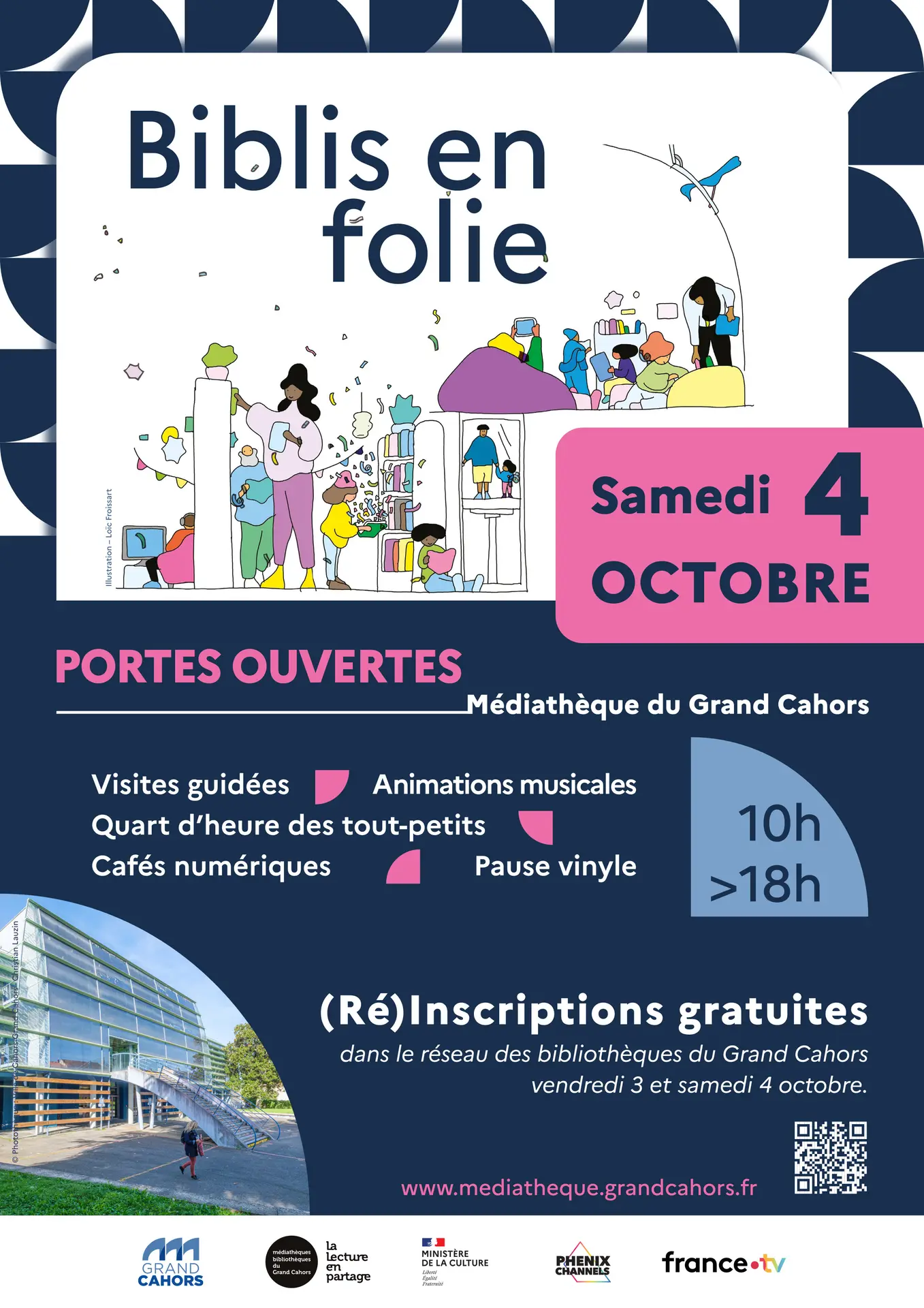 1 - Affiche Biblis en Folie - Médiathèque GD - 4 octobre