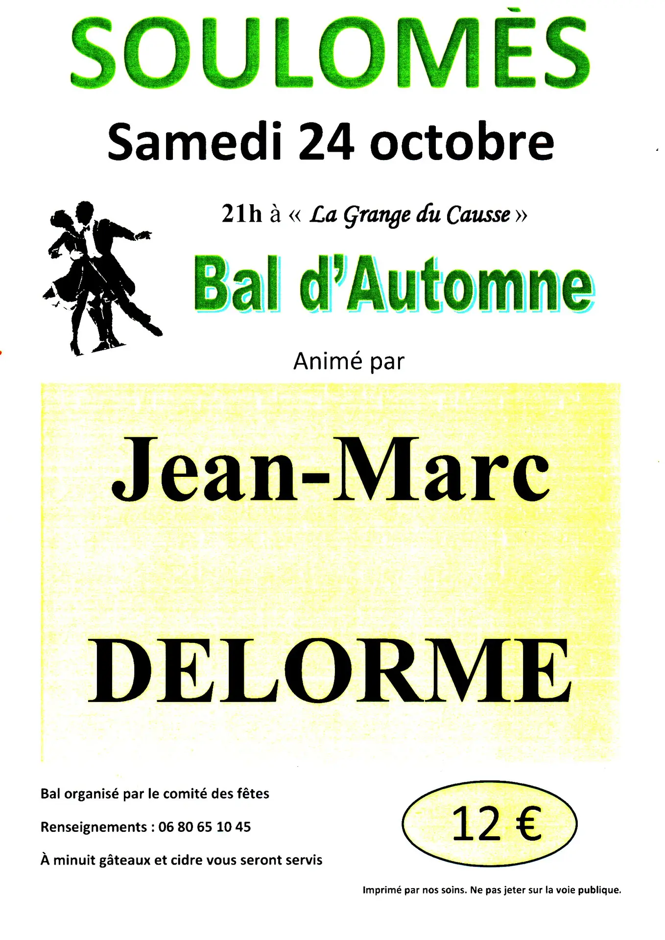 10 - 24 octobre - bal d'automne - Soulomès