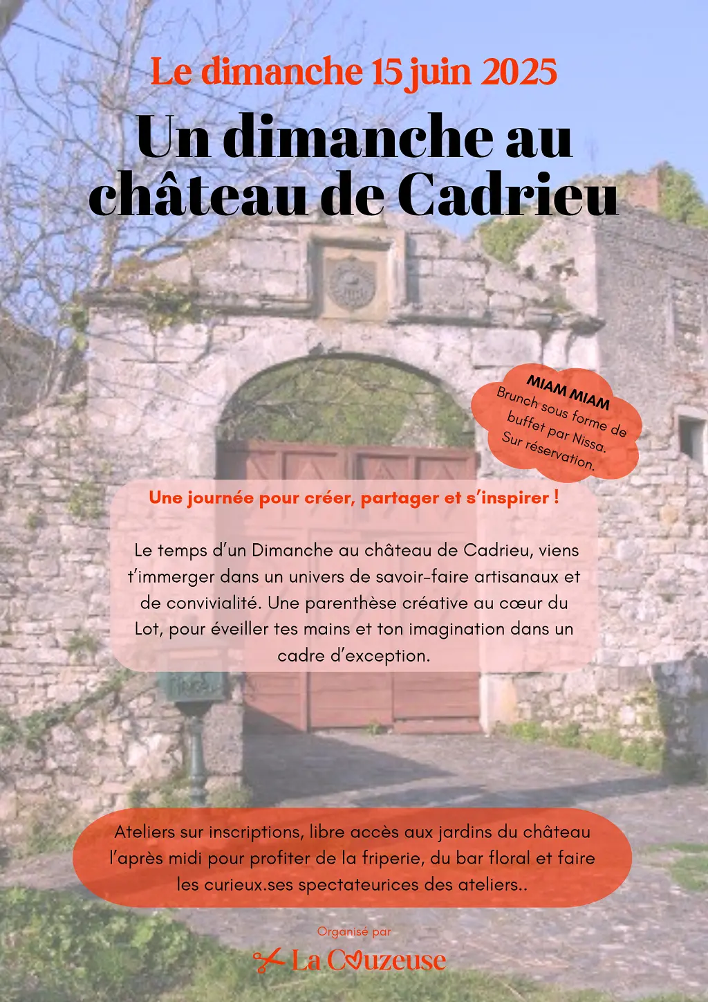Journée créative au château de Cadrieu