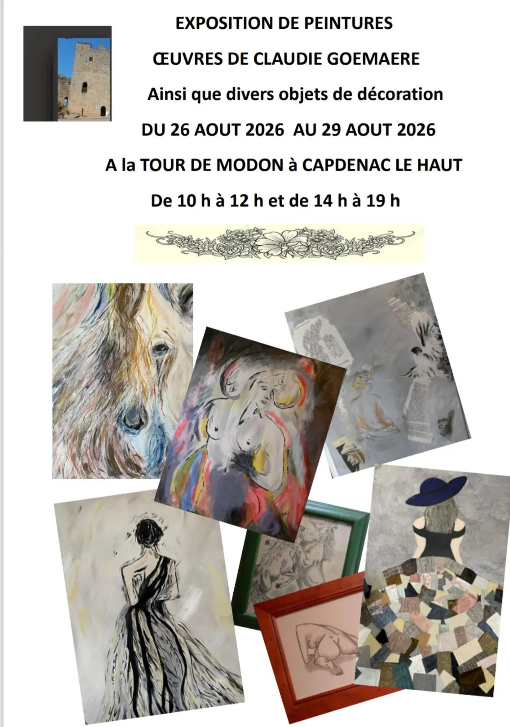 Exposition de peintures de Claudie Goemaere