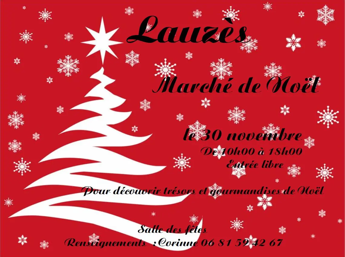 11 - 30 nov - marché de noël Lauzès.