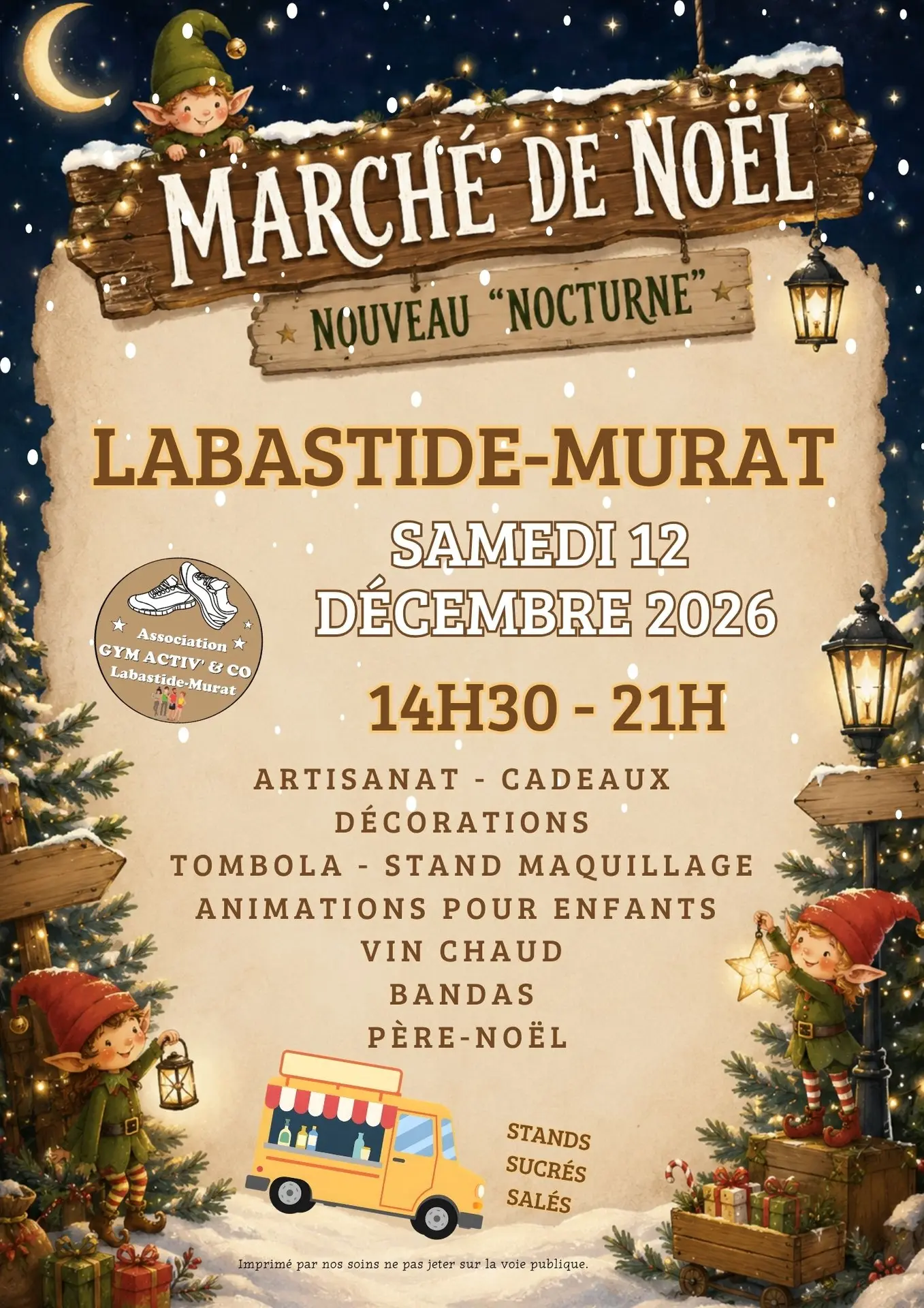 12 - 12 dec - Marché de Noël - gym activ and co