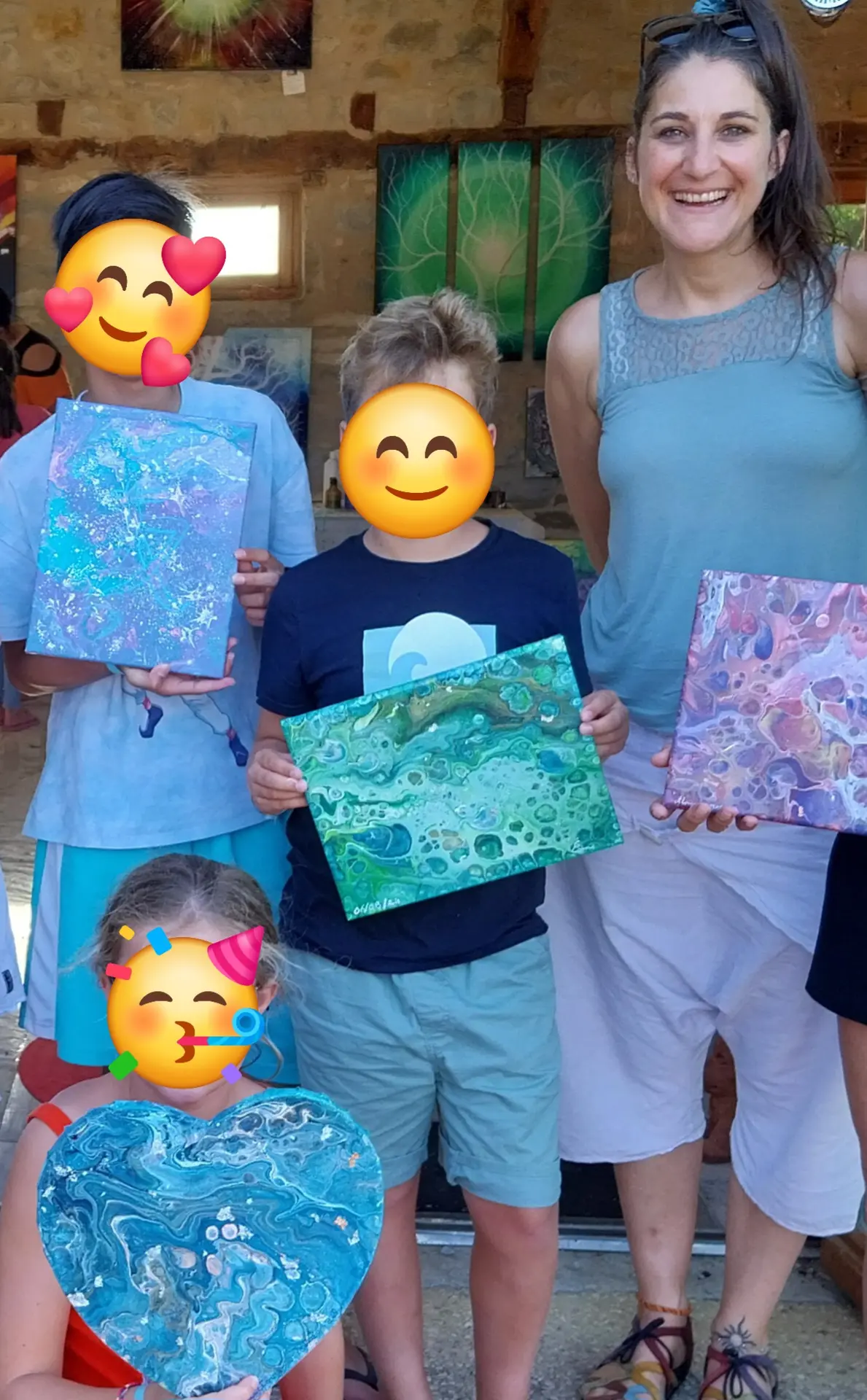 12mars-Atelier peinture pouring enfant-Emicolson
