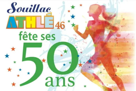 Visuel 50 ans de Souillac ATHLÉ