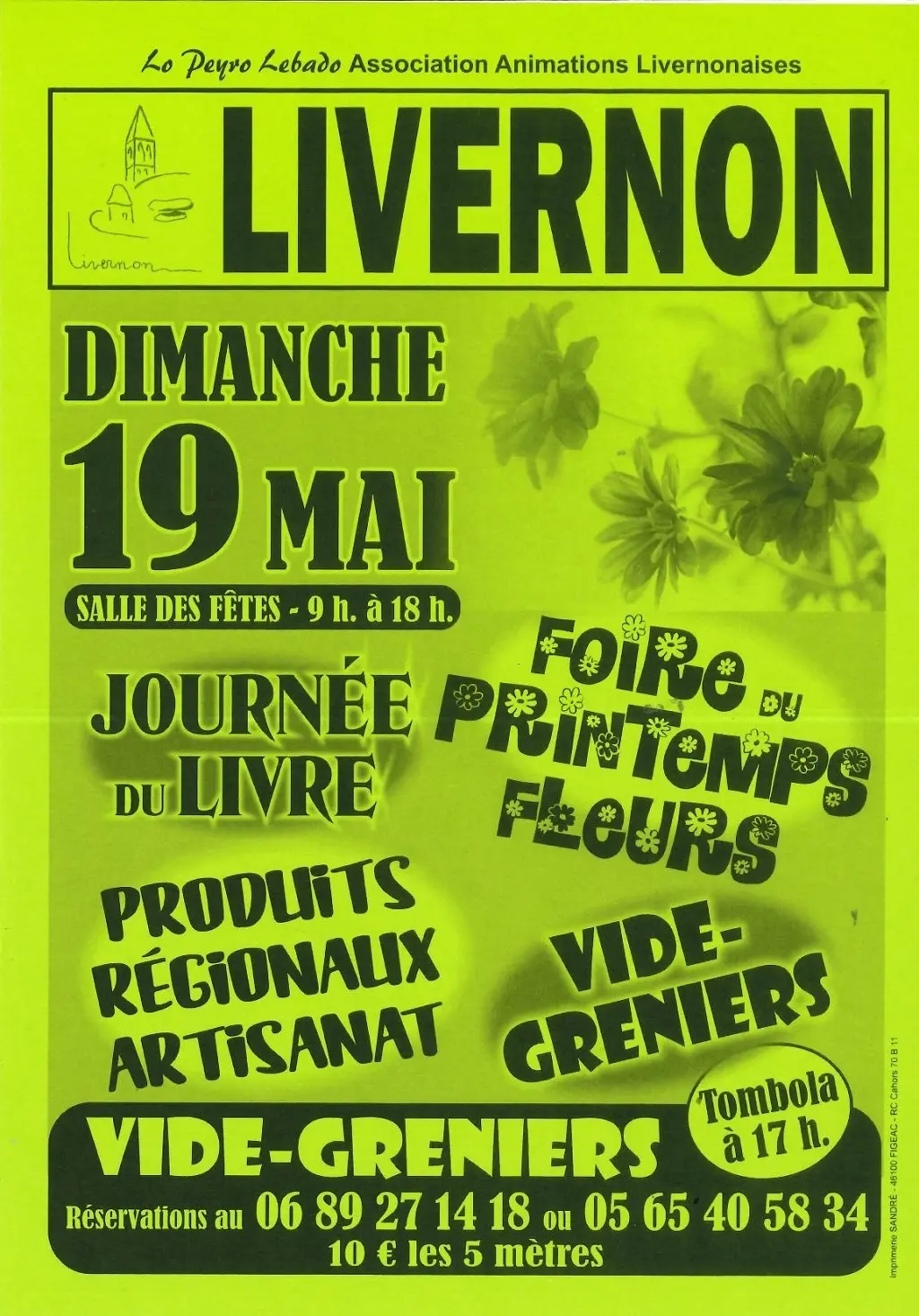 affiche foire de printemps