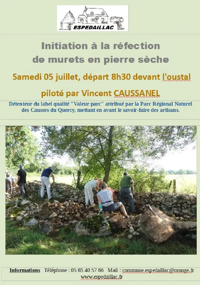 affiche Espédaillac pierre sèche