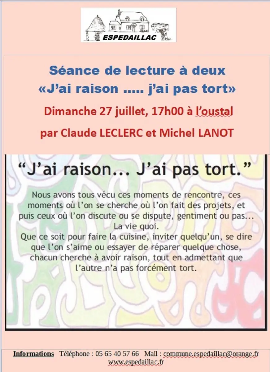 Espédaillac j'ai raison