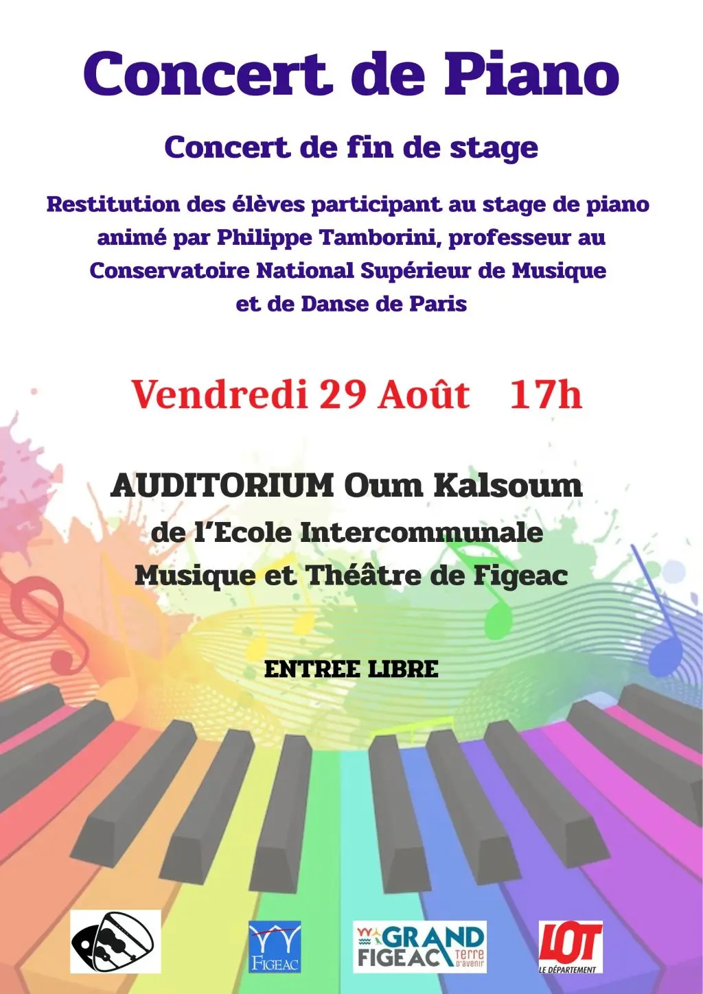 2025-0829 Affiche piano stage