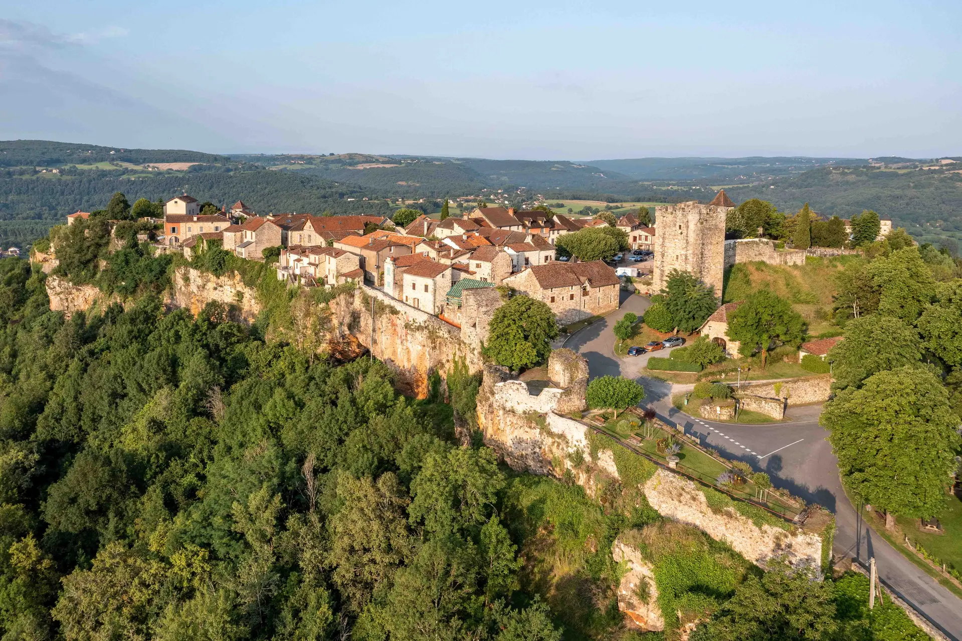 Vue drone de Capdenac-le-Haut